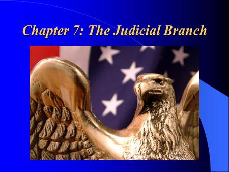Chapter 7: The Judicial Branch. “The Federal Court System & How Federal Courts Are Organized”