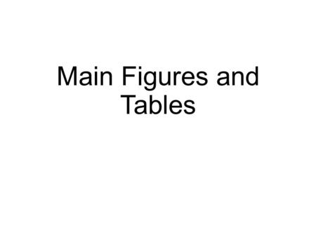 Main Figures and Tables. Figure 1 Strategy (shall we make a strategy figure here?? ）