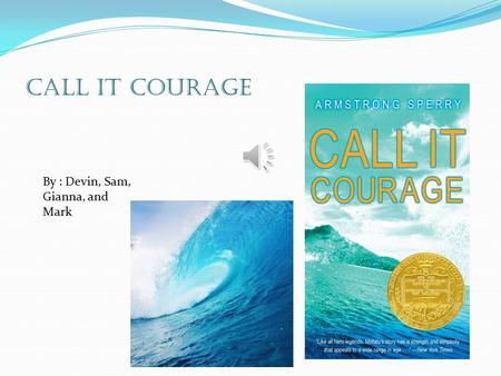 CALL IT COURAGE By : Devin, Sam, Gianna, and Mark.