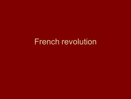 French revolution. Jean Baptist Colbert THREE ESTATES CLERGY, NOBILITY, THIRD ESTATE.