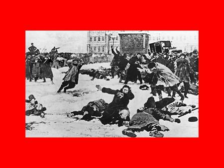 Bloody Sunday In January 1905 about 200,000 unarmed workers marched to the Tsar’s Winter Palace in St Petersburg to petition the Tsar for A. better.