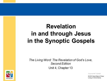 Revelation in and through Jesus in the Synoptic Gospels