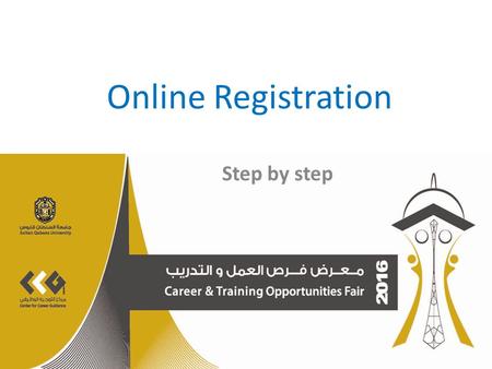Step by step Online Registration. Click Register Online.