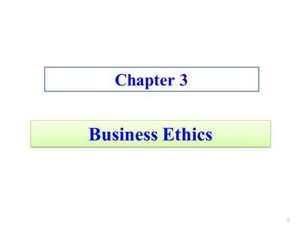 Business Ethics Chapter 3 0. Business Ethics “doing well by doing good” 1.