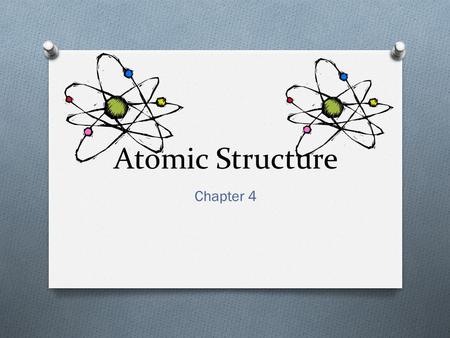 Atomic Structure Chapter 4. Sizing up the Atom O Radii of most atoms: 5 x 10 -11 m to 2 x 10 -10 m O Copper penny contains 2.4 x 10 22 atoms. The population.