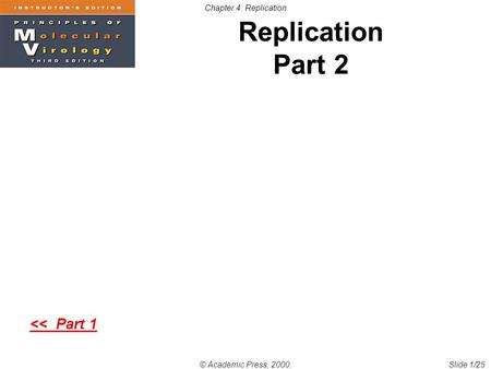 Chapter 4: Replication Slide 1/25© Academic Press, 2000. Replication Part 2 