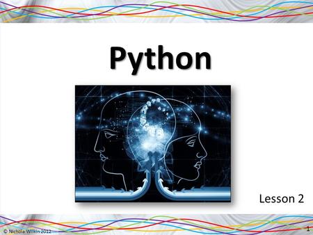 Python Lesson 2.