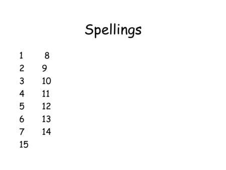 Spellings 1 8 29 310 411 512 613 714 15. Learning Objective; Understand the process of what pollination is in plants Level 5 – Explain the two types of.