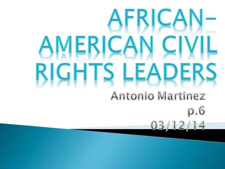 African-American civil rights leaders