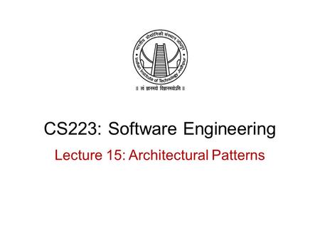 CS223: Software Engineering