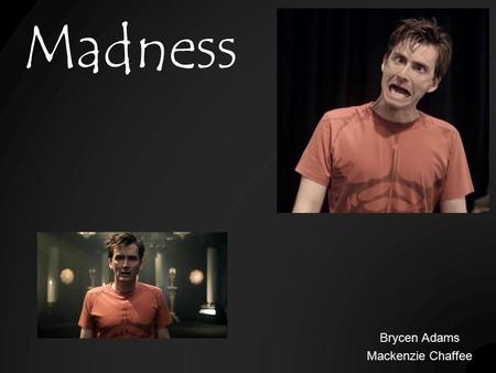 Madness Brycen Adams Mackenzie Chaffee. The theme of madness is a highly prevalent force in William Shakespeare’s Hamlet that not only develops characters,
