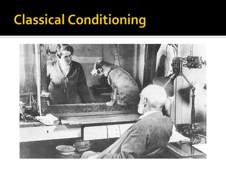  A relatively permanent change in behavior caused by experience.  Classical Conditioning ▪ A type of learning in which a stimulus gains the power to.