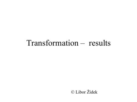 Transformation – results © Libor Žídek. Economic growth in Czechoslovakia 1950-1989, and trend line.