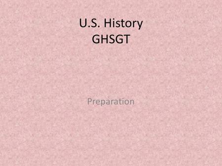 U.S. History GHSGT Preparation. SSUSH 1 Virginia Company Joint-Stock company that established Jamestown.