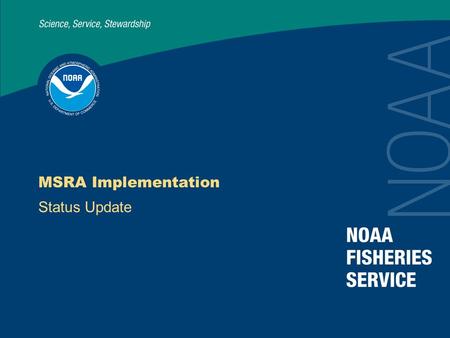 MSRA Implementation Status Update. 2 Implementation Strategy Divide tasks Priority 1 – Due date specified in the Act Priority 2 – Required, but no due.