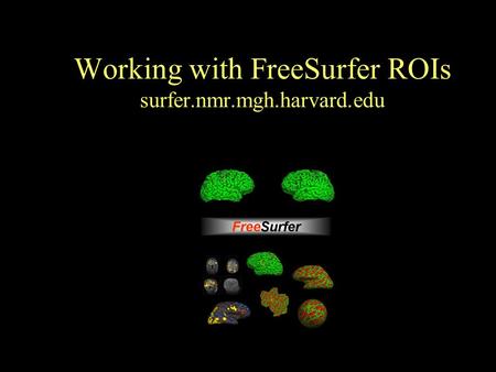 Working with FreeSurfer ROIs surfer.nmr.mgh.harvard.edu