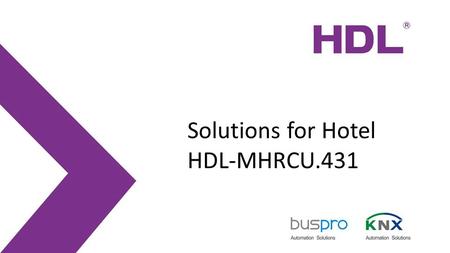 Solutions for Hotel HDL-MHRCU.431.