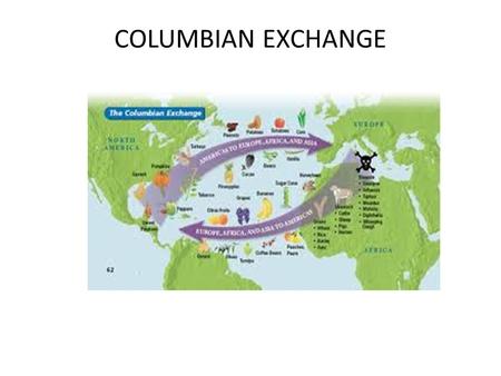 COLUMBIAN EXCHANGE. Diseases from the East From Eur. and Afr. to the Am.s Small Pox, measles, flu, chicken pox The Native Am.s had no immunities 1492-1650.