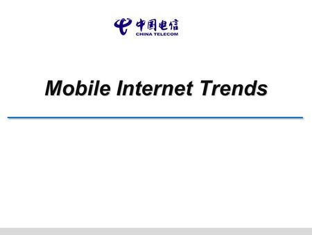 Mobile Internet Trends. 2 Mobile 3.0 Service Social Sensor - Online free service - HTML5 web service -Monthly fee service - Application socialization.