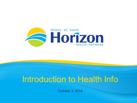 Introduction to Health Info October 3, 2014. Health Info Public Health October 2014.