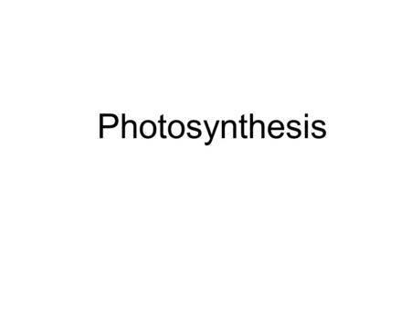 Photosynthesis. Law Of Conservation of Matter and Energy Matter and energy can neither be created of destroyed, only transformed.