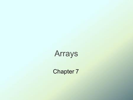 Arrays Chapter 7. MIS6323 - Object Oriented Systems Arrays UTD, SOM 2 Objectives Nature and purpose of an array Using arrays in Java programs Methods.