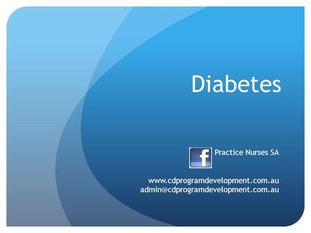 Diabetes Practice Nurses SA