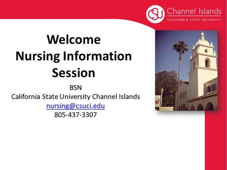 Welcome Nursing Information Session