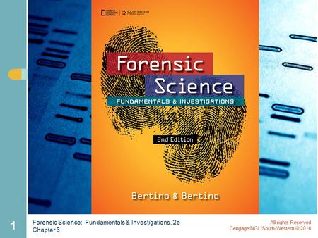 Forensic Science: Fundamentals & Investigations, 2e Chapter 6 1 All rights Reserved Cengage/NGL/South-Western © 2016.