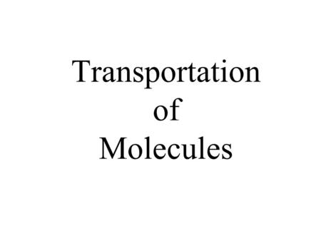 Transportation of Molecules. Cellular Transport Carbohydrate Chain Lipid Bilayer.