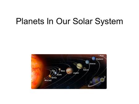 Planets In Our Solar System