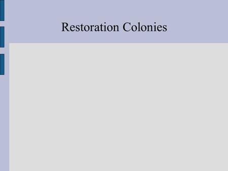 Restoration Colonies. The English Civil War Thirty Year's War: Charles' imperial ambitions—> overextension--> clash Parliament 1640-48: Parliament (esp.