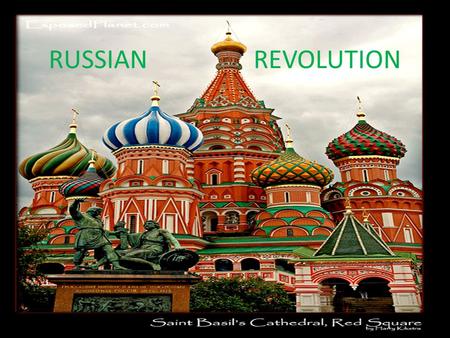 RUSSIAN REVOLUTION. Rasputin Tsar Nicholas II and Family.