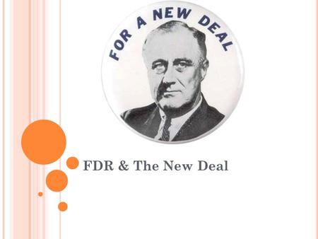 FDR & The New Deal. Objectives Discuss FDR’s early political career Explain the worsening situation in the U.S. banking system in the early 1930’s List.