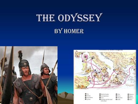 The Odyssey By Homer. Why read The Odyssey? Experience the oldest literary form. Study and analyze the genre of the epic Study and analyze other elements.