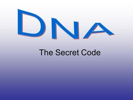 The Secret Code. Genes Genes, which are sections of DNA, are known to: –Carry information from one generation to the next. –Put that information to work.