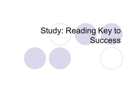 Study: Reading Key to Success. Before reflection Before reading “______(article title)_______,” I should reflect on how I feel about reading and how much.
