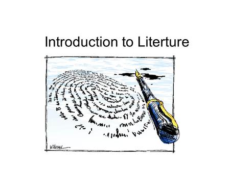 Introduction to Literture. A. What is literature 1. Definition: Literature is the art of language and words (letters). It is a very special language that.