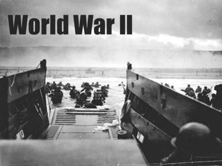 World War II. World War II started in 1939 It was between Germany, Italy, Japan and “The Allies” History of WW II.