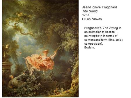 Jean-Honoré Fragonard The Swing 1767 Oil on canvas
