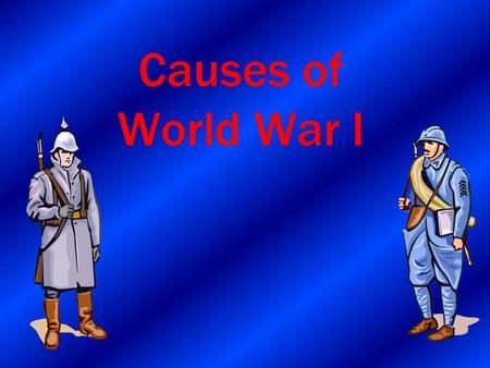 Causes of World War I. A single action, the assassination of the archduke, started World War I. The conflict had many underlying causes, however.