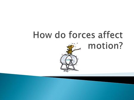 4 – Design an experiment to demonstrate how forces affect the motion of an object. 3 – Describe and explain that an unbalanced force changes an object’s.