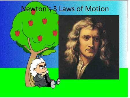 Newton’s 3 Laws of Motion. Newton’s 1 st Law of Motion (Law of Inertia) An object at rest or in motion will stay at rest or in motion unless acted upon.