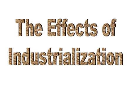 --An attempt to fix the negative effects of industrialization.