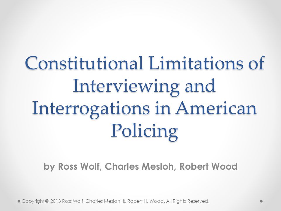 by Ross Wolf, Charles Mesloh, Robert Wood - ppt video online download