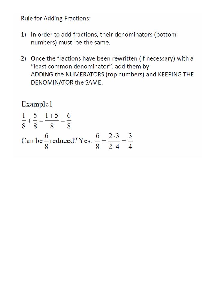 What If They Don't Have The Same Denominators? Ppt Download