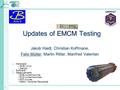 1 Updates of EMCM Testing Jakob Haidl, Christian Koffmane, Felix Müller, Martin Ritter, Manfred Valentan o Hardware DHE (v3.2) Setups o Software o Measurements.