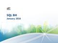 SQL BH January 2016. Wasley Portes Analista de Grupo Orguel SQL BH – PASS Chapter Leader 5+ anos Banco de