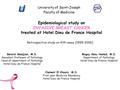 Epidemiological study on INVASIVE BREAST CANCER treated at Hotel Dieu de France Hospital University of Saint-Joseph Faculty of Medicine Gerard Abadjian,