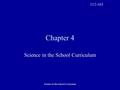 Science in the School Curriculum Chapter 4 Science in the School Curriculum 112-163.